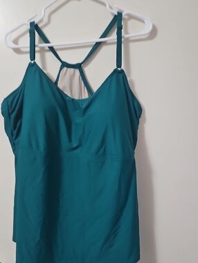 Kona Sol Teal Swim Top